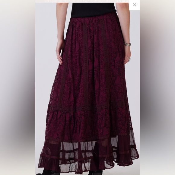 double d ranch petticoats on the prairie silk top matching skirt RTL $700 XS NWT - Picture 8 of 14